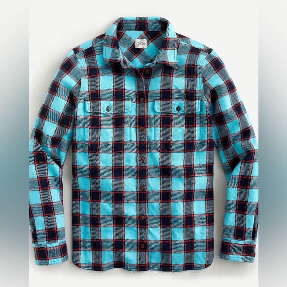 J.Crew Shirt-jacket in Stanton plaid flannel - Picture 2 of 5